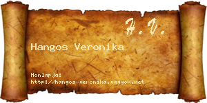 Hangos Veronika névjegykártya